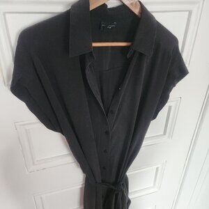 Club Monaco 100% Silk Midi Dress